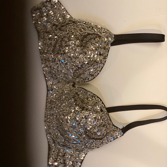 SOLD SOLD Sequin BLING  Concert party sexy Bra - Picture 6 of 8